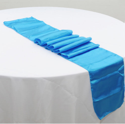Satin Table Runners - Blue