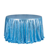 Light Blue Sequin Glitter Tablecloth Backdrop