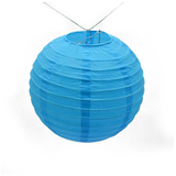 30x 30cm Paper Lanterns - Purple & Blue