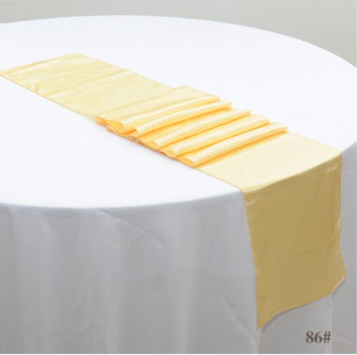 Satin Table Runners - Champagne