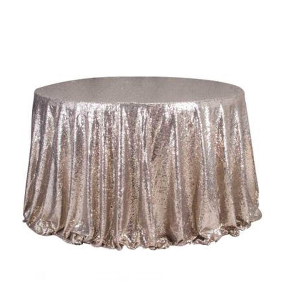 Champagne Sequin Glitter Tablecloth Backdrop