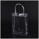 100 Clear Plastic Favor Bags With Handle