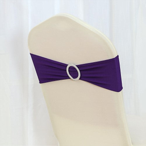 Lycra Spandex Chair Bands - Purple