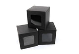 Front Window Black Paper Favor Boxes | Packaging Box