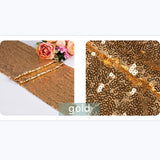 Gold Sequin Glitter Table Runners