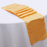 Satin Table Runners - Gold
