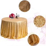 Yellow Gold Sequin Glitter Tablecloth Backdrop