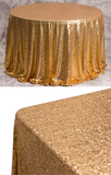 Gold Sequin Glitter Tablecloth Backdrop