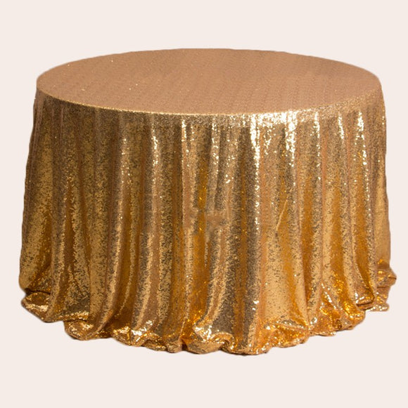 Gold Sequin Glitter Tablecloth Backdrop