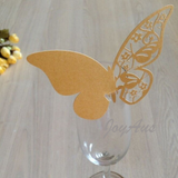 Table Name Cards - Gold Butterfly