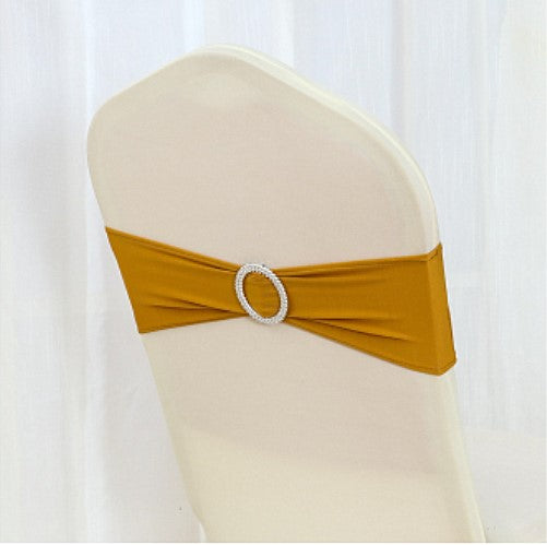 Lycra Spandex Chair Bands - Gold