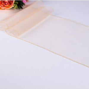 Organza Table Runners - Champagne