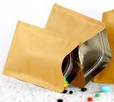 Kraft Paper Bags -Zipper Seal
