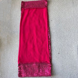 Hot Pink Spandex Sequin Glitter Chair Bands