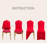 Spandex Chair Covers - Red