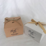 100 Kraft or White Favor Boxes Personalized Wordings