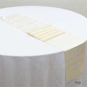 Satin Table Runners - Ivory