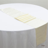 Satin Table Runners - Ivory