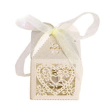 Love Heart Laser Cut Favor Boxes