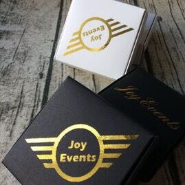 100 White Black Personalized Favor Boxes Business Logo