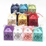 Love Heart Laser Cut Favor Boxes