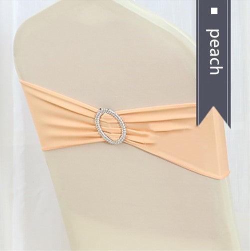 Lycra Spandex Chair Bands - Peach