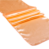 Satin Table Runners - Peach