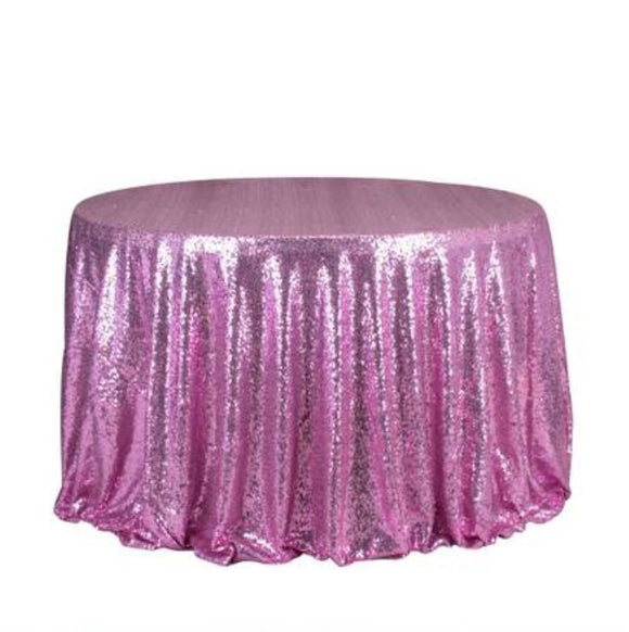 Pink Sequin Glitter Tablecloth Backdrop