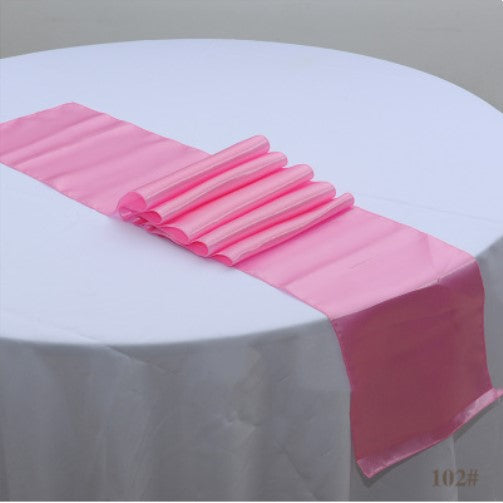 Satin Table Runners - Pink