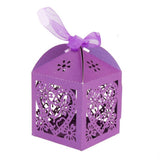 Love Heart Laser Cut Favor Boxes