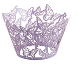 Cupcake Wrapper - Purple Butterfly