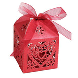 Love Heart Laser Cut Favor Boxes