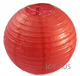 30x 30cm Round Red Paper Lanterns
