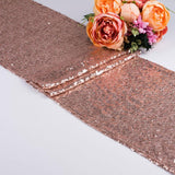 Rose Gold Sequin Glitter Table Runners