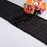 Black Sequin Glitter Table Runners