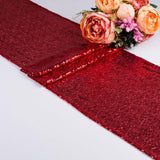 Red Sequin Glitter Table Runners