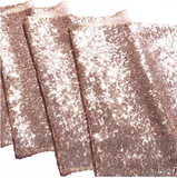 Rose Gold Sequin Glitter Table Runners