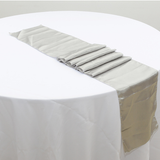 Silver Satin Chair Sashes Table Runners