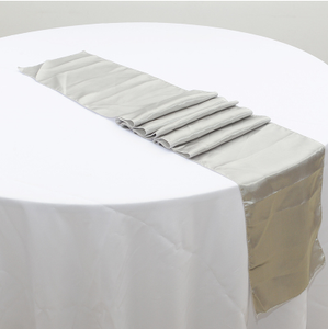 Satin Table Runners - Silver