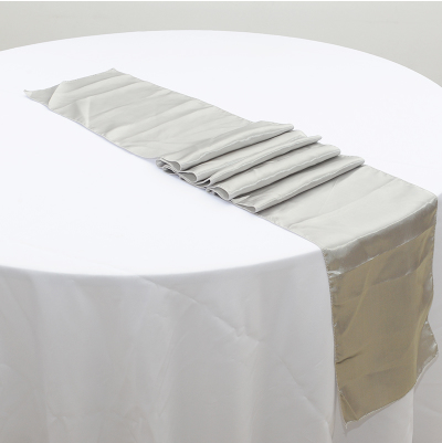 Satin Table Runners - Silver