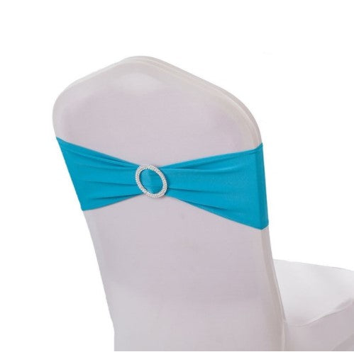Lycra Spandex Chair Bands - Turquoise