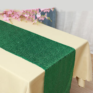 Green Sequin Glitter Table Runners