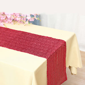 Hot Pink Sequin Glitter Table Runners