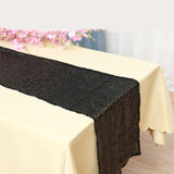 Black Sequin Glitter Table Runners