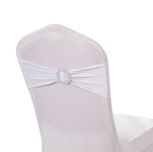 Lycra Spandex Chair Bands - White