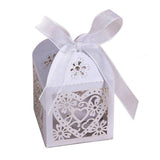 Love Heart Laser Cut Favor Boxes