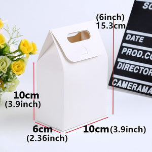 White Favor Boxes  With Handle