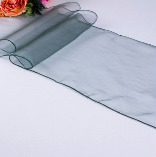 Organza Table Runners - Dark Green